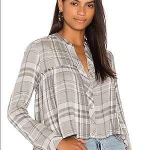 Bella Dahl Ruffle Button Down Top